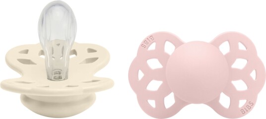 BIBS Infinity Smokk 2-pack Str. 1 Symmetrical Ivory/Blossom