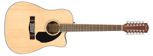 Fender Cd-60sce Dreadnought 12-String Natural, Walnut Fingerboard