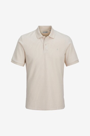 Jack & Jones Pologenser jjeAustin Polo SS Beige