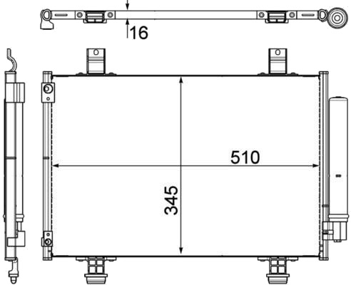 MAHLE AC 456 000P Kondensator, klimaanlegg