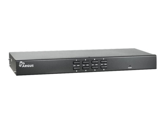 Argus Kvm As 9108Du Kvm Svitsj 8 X Kvm PortS 1 Lokalbruker Rackmonterbar