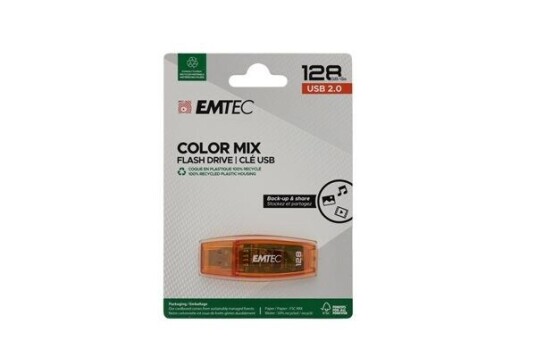 EMTEC C410 Color Mix 2.0 128 GB, USB flash drive (red, USB-A 2.0) EMTEC C410 Color Mix 2.0 128 GB, USB flash drive (red, USB-A 2.0)