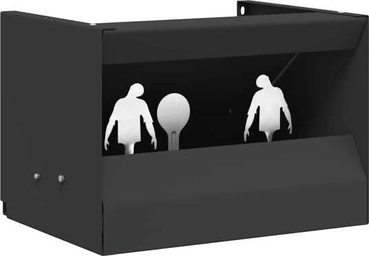 vidaXL Kulefanger boks Svart 29 x 22 x 20 cm Stål