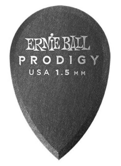 Ernie Ball Eb-9330 Teardrop 1.5mm Bk 6-Pakning, Svart