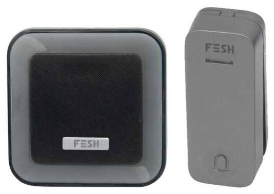 Fesh Smart Dørklokkesett 230V Koksgrå med Wi-Fi og App-funksjon Fesh Smart Dørklokkesett 230V Koksgrå med Wi-Fi og App-funksjon