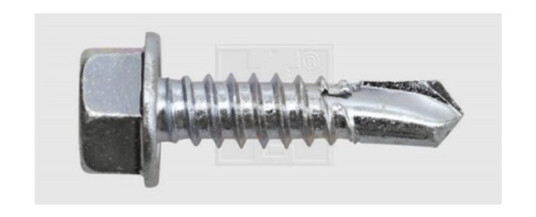 Swg 2116311910 Borskrue 6.3 Mm 19 Mm Udvendig Sekskant Din 7504-K Stål Verzinkt 200 Stk