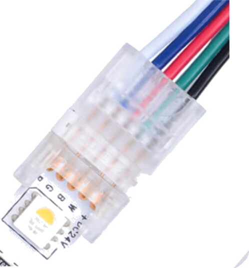LED stripe samler til løse ledninger   10mm RGBW IP20 5V 24V
