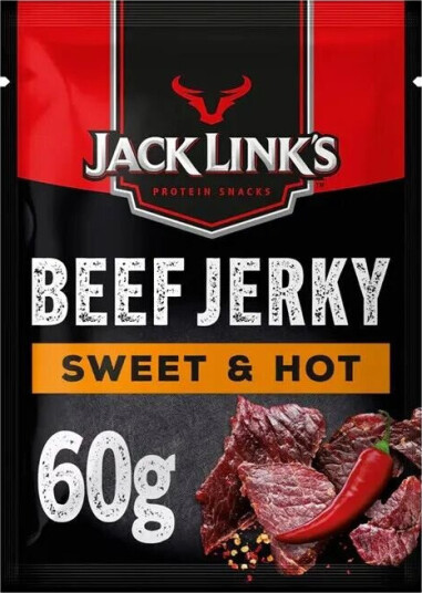 Jack Links Beef Jerky Sweet&Hot - 60 gram Jack Links Beef Jerky Sweet&Hot - 60 gram