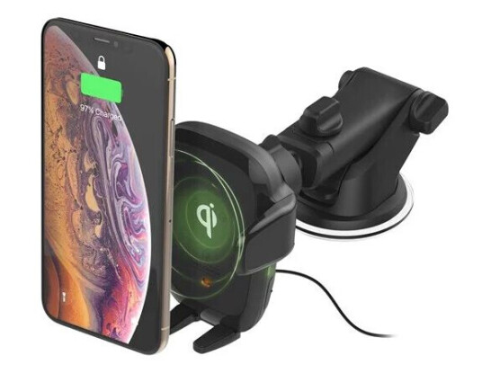 iOttie Auto Sense car wireless charging holder + car power adapter - 10 Watt iOttie Auto Sense car wireless charging holder + car power adapter - 10 Watt