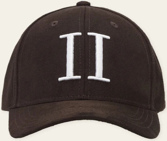 Les Deux Encore Suede Baseball Cap Coffee Brown