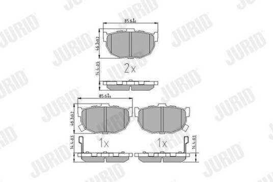 Bremseklosser JURID 572127J Bremseklosser JURID 572127J