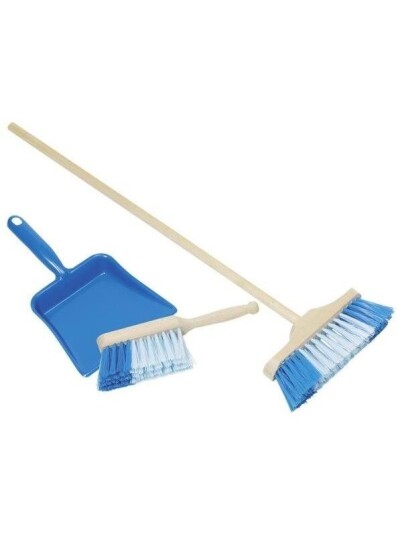Goki Plastic dustpan handbroom and broom