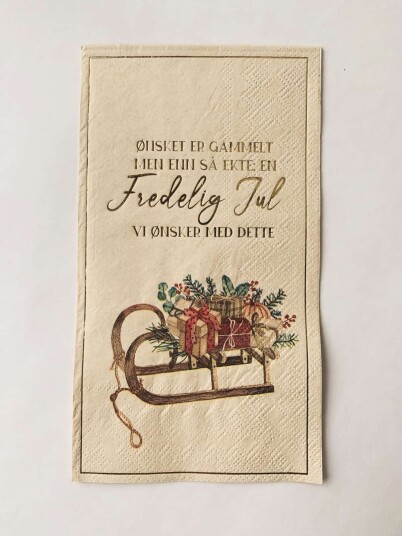 Serviett Fredelig Jul