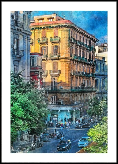 Vibrant City Corner Plakat / 21x30