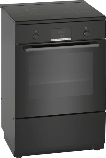 Bosch Serie 4 Induksjonskomfyr med 3D Varmluft Svart HLN39A060U Bosch Serie 4 Induksjonskomfyr med 3D Varmluft Svart HLN39A060U