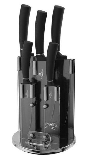 Berlingerhaus Berlinger Haus 6 Częściowy Noży Ze Stojakiem Black Royal Collection Bh/2382