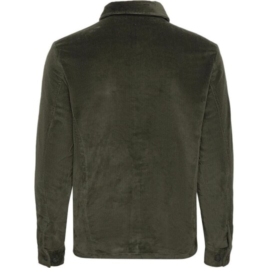 Knowledgecotton Apparel Organic Cotton Corduroy Overshirt GOTS Forrest Night Knowledgecotton Apparel Organic Cotton Corduroy Overshirt GOTS Forrest Night