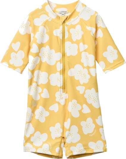 Liewood Badedrakt Max UV40+ Flower/Lemon Yellow Liewood 3 år 98 Badetøy Gul