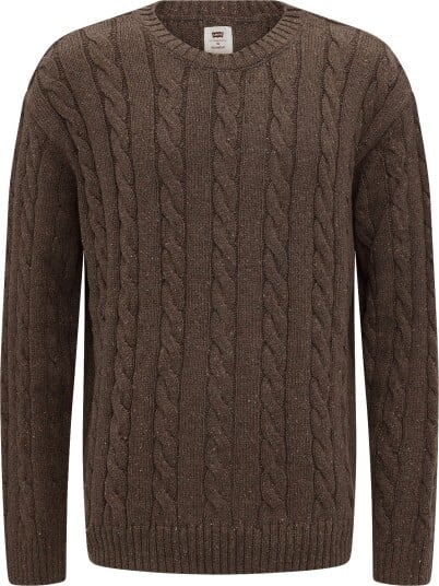 Levi"s® Laurel Crew Cable Neps Cappuci   BROWNS   L