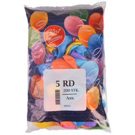 Bini Balloons Bini Balloons Ballonger Ass farger Ø16cm 200 stk