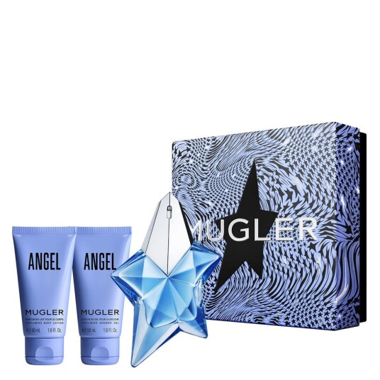 Thierry Mugler Angel Parfyme Dame Gavesett med EDP 25ml, Bodylotion 50ml og Dusjgel 50ml