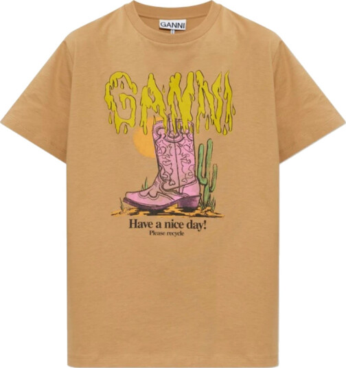 Ganni Dame Topper Beige L, Ganni Dame Topper Beige L,