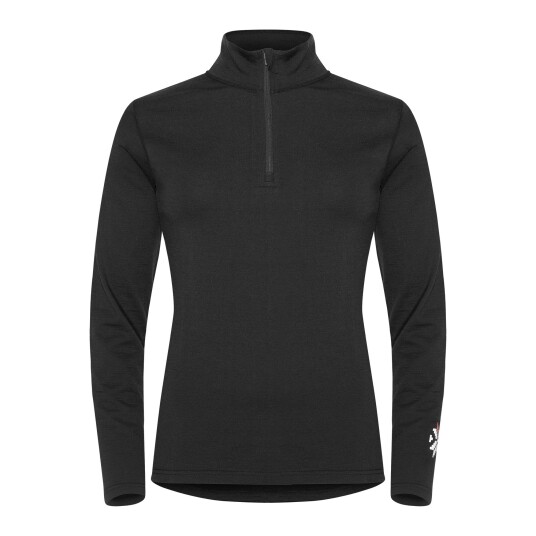 Gridarmor Merino Undertøy Zip Top Wmn Black Beauty L