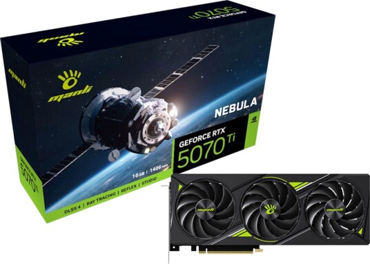 Manli Nebula GeForce RTX 5070 Ti 16GB GDDR7 RGB
