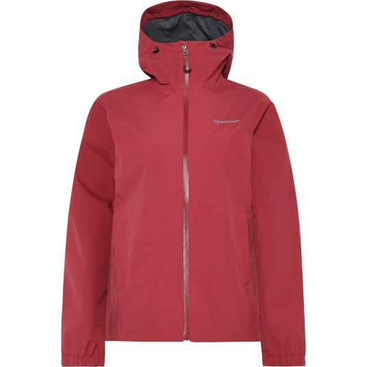 Didriksons Varja Regnjakke Dame Spring Red 36S Didriksons Varja Regnjakke Dame Spring Red 36S