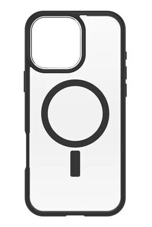 OtterBox React MagSafe Apple iPhone 16 Pro Max Black Crystal clear/black