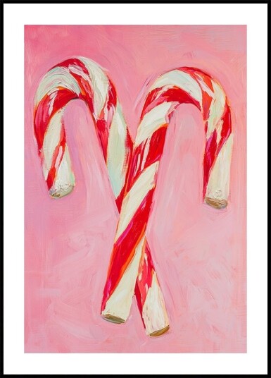 Candy Cane Delight Poster Plakat / 100x150cm