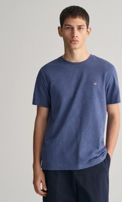 Klassisk t-skjorte i regular-fit DK JEANSBLUE MELANGE S Klassisk t-skjorte i regular-fit DK JEANSBLUE MELANGE S