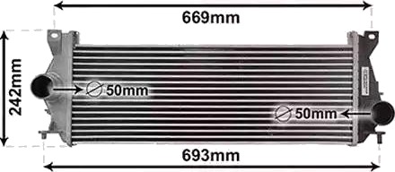 Intercooler VAN WEZEL 02014707