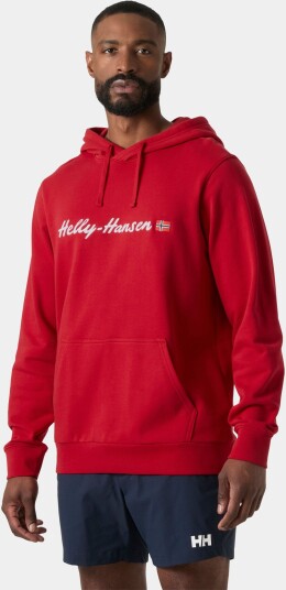 Helly Hansen Core Graphic Hoodie Herre Rød M