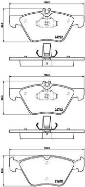 Bremseklosser BREMBO P 50 075