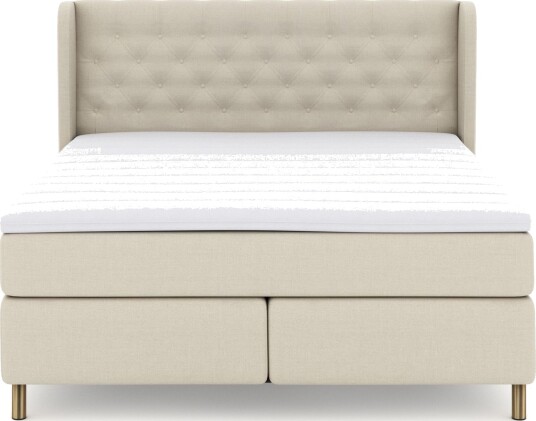 Select No 3 Komplett Sengepakke 180x200 Fast Beige/Kobberben