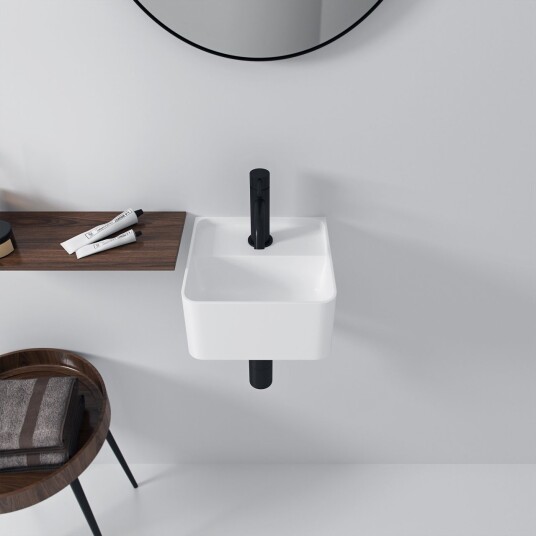 Pulcher Coco 27 Servant 27X27cm Matt Hvit SolidTec