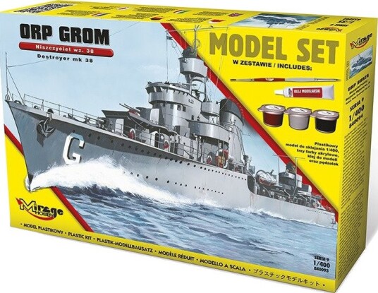 Mirage Grom Destroyer Modellskip Byggesett 1:400