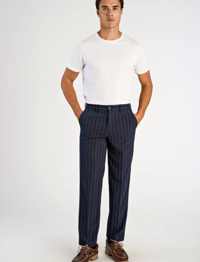 Lindbergh Superflex Pinstripe Pants Navy XL Lindbergh Superflex Pinstripe Pants Navy XL