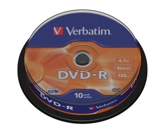 Verbatim DVD-R på spindel 10-pk. 10-pk. Verbatim DVD-R på spindel 10-pk. 10-pk.