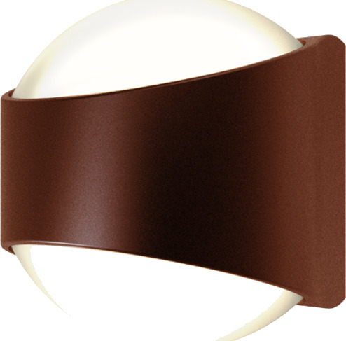Ansell Lighting Misano Round utelys vegg 3000K rust