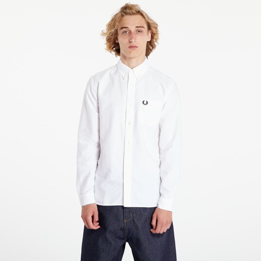 Fred Perry Oxford Shirt - White - XL