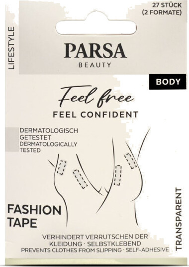 Parsa Fashion Tape 27 pcs. Transparent Parsa Fashion Tape 27 pcs. Transparent