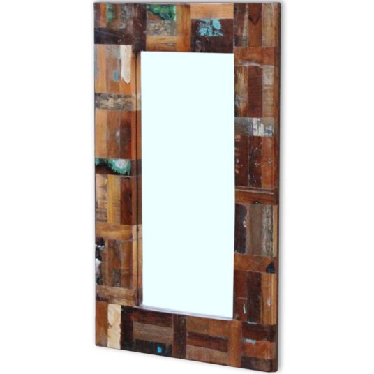 vidaXL Speil gjenvunnet heltre 80x50 cm