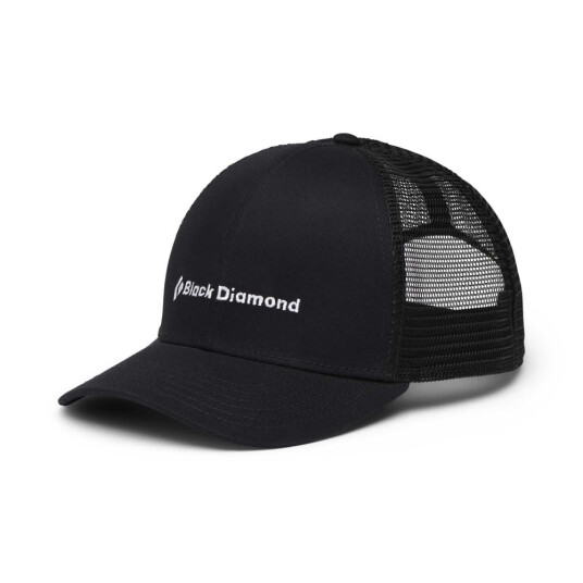 Black Diamond Men's Trucker Hat Black-black-bd Wordmark One Size Black Diamond Men's Trucker Hat Black-black-bd Wordmark One Size