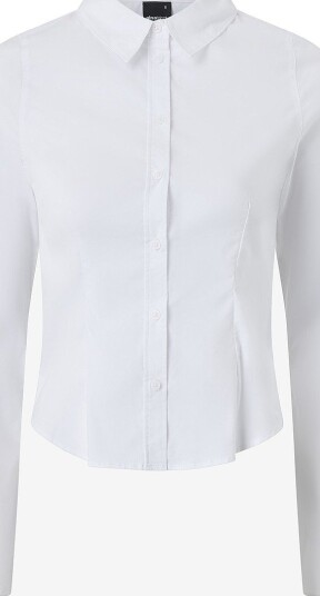 Gina Tricot   Skjorte Shaped shirt   Hvit