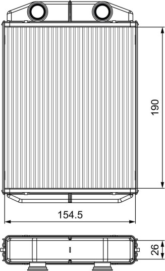 Varmeapparat register VALEO 811553