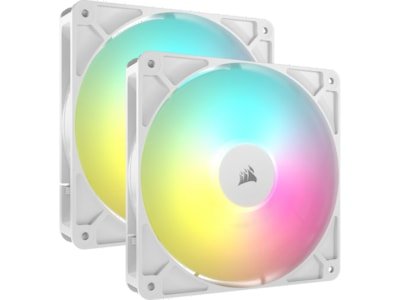 Corsair RS140 ARGB 140mm Kabinettvifte 2pk Hvit Corsair RS140 ARGB 140mm Kabinettvifte 2pk Hvit