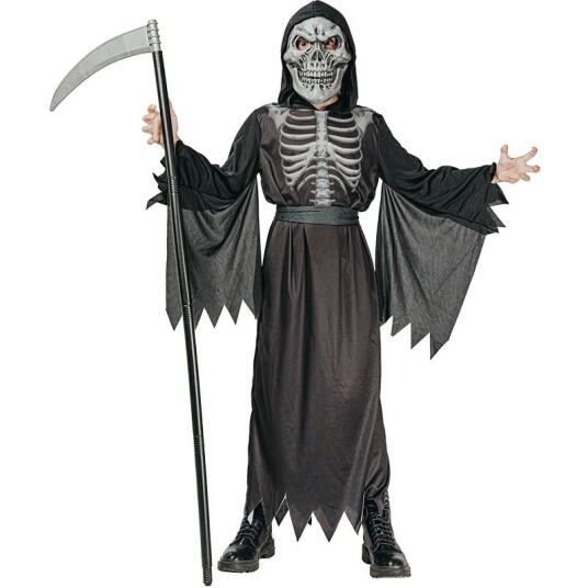 Grim Reaper Skjelett Kostyme 9-10 år 130-140cm