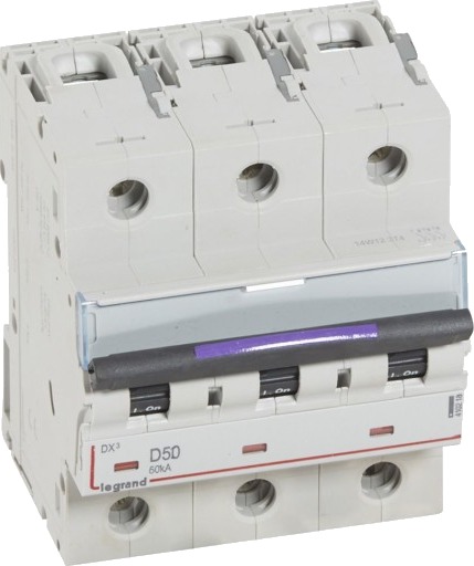 Legrand DX3 MCB automatsikring D50 3P 4.5M 50kA Legrand DX3 MCB automatsikring D50 3P 4.5M 50kA